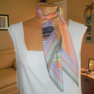 Multi Color Striped Doncaster Scarf
